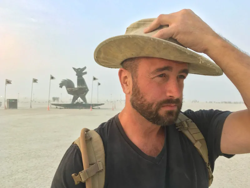 Joe Sale, out in the desert