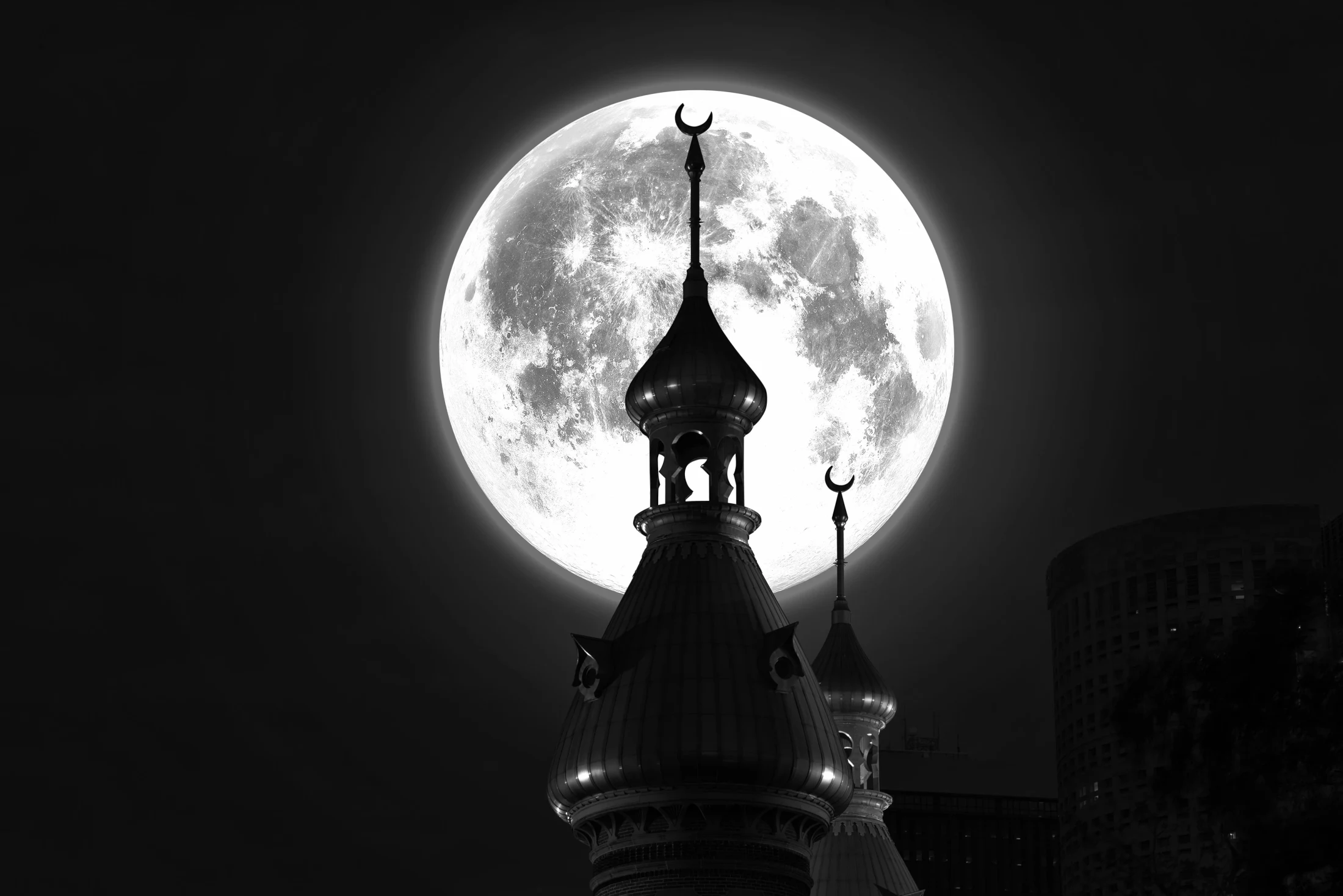 Moonrise, Plant Hall, fine art print by Joe Sale